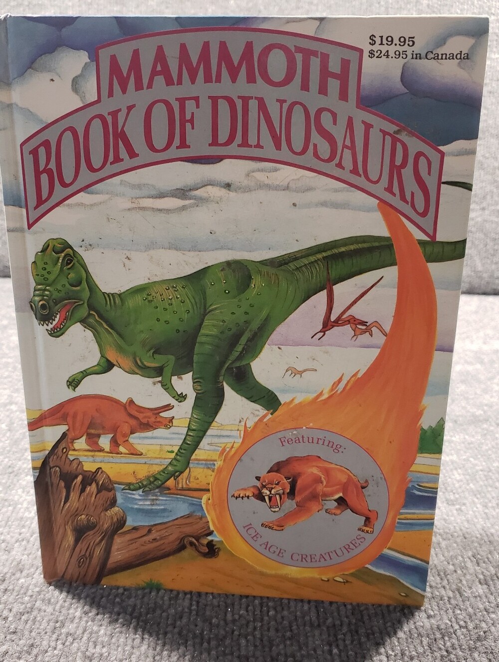 Mammoth Book of Dinosaurs (1996, Hardcover) Featuring ice age creatures